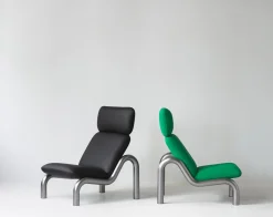 Normann Copenhagen - Tube Lounge Chair - sort læder - Ultra