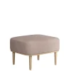 NovoForm - Fodskammel - Serena - Dusty Rose/Rosa og Natur Eg