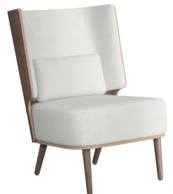 NovoForm - Lounge Chair - Serena - Silver Grey og Mørk Eg