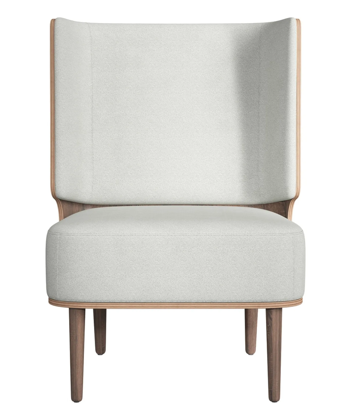 NovoForm - Lounge Chair - Serena - Silver Grey og Mørk Eg