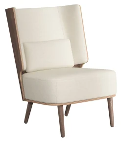 NovoForm - Lounge Chair - Serena - Sweet Vanilla og Mørk Eg