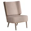 NovoForm - Lounge Chair - Serena - Dusty Rose og Mørk Eg