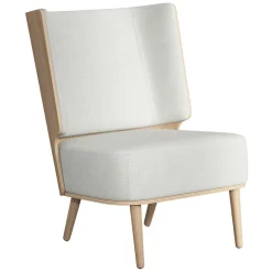 NovoForm - Lounge Chair - Serena - Silver Grey/Sølv Grå og Natur Eg