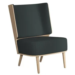 NovoForm - Lounge Chair - Serena - Phantom Grey/MørkeGrå og Natur Eg