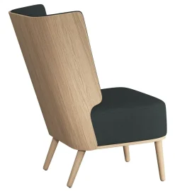 NovoForm - Lounge Chair - Serena - Phantom Grey/MørkeGrå og Natur Eg