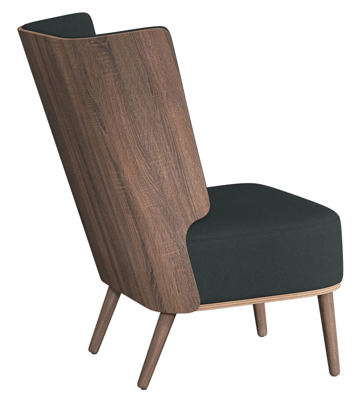 NovoForm - Lounge Chair - Serena - Phantom Grey og Mørk Eg