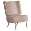 NovoForm - Lounge Chair - Serena - Dusty Rose/Rosa og Natur Eg