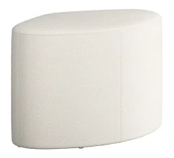 NovoForm - Puf - Madison - White/Hvid Bouclé