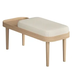 NovoForm - Serena Bænk - Sweet Vanilla - Natur eg