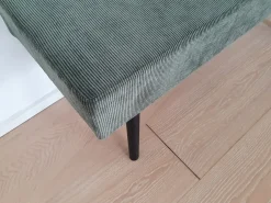 Orense Bænk med grønt fløjls look - Moss - 100 cm