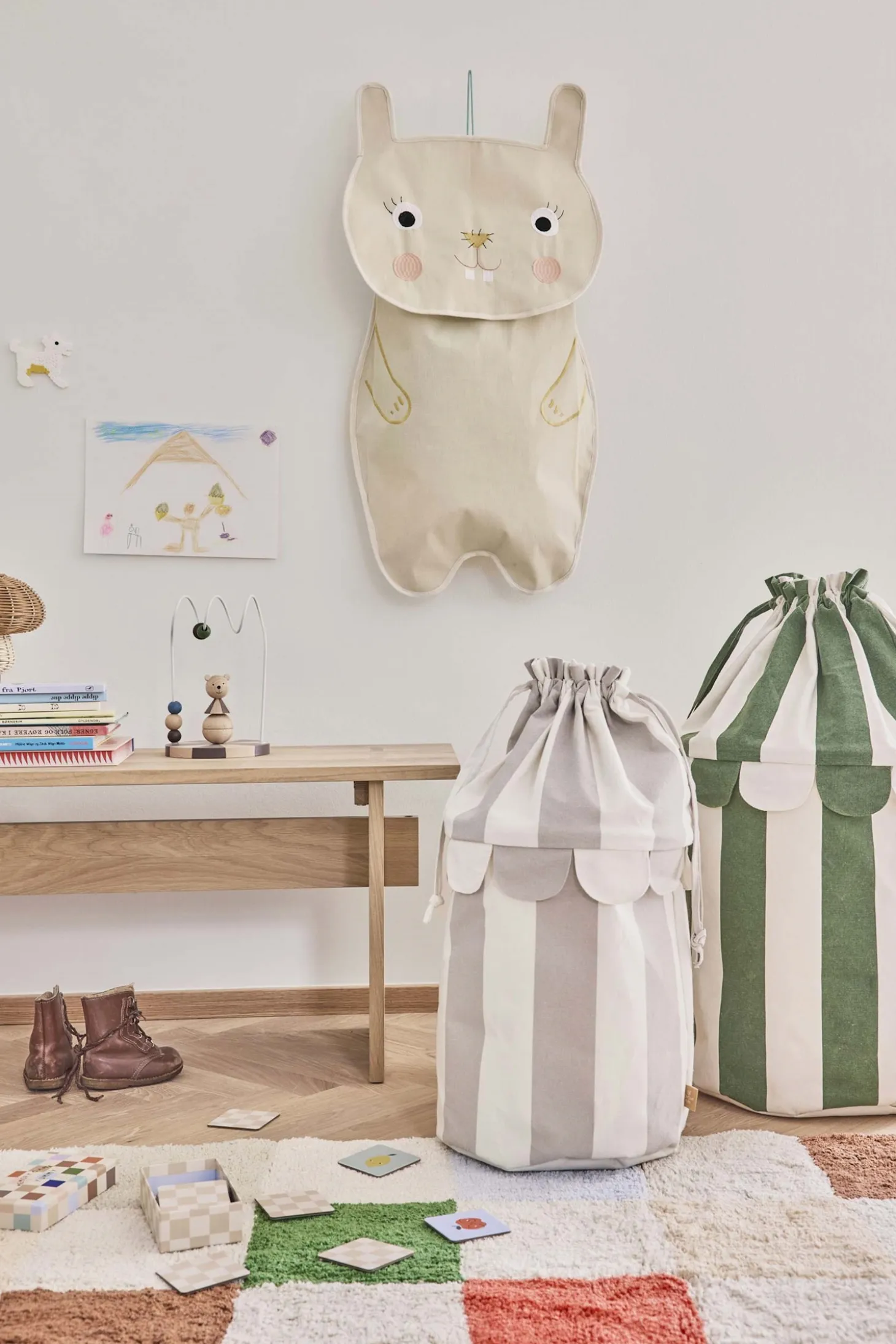 Oyoy - Vægopbevaring - Darling - Kanin - Beige