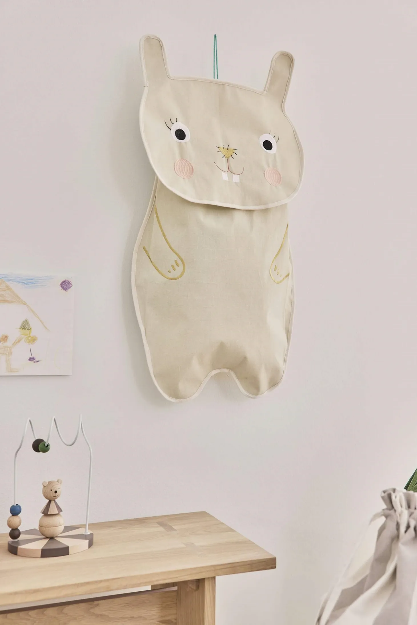Oyoy - Vægopbevaring - Darling - Kanin - Beige
