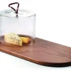 Philippi - Walnut cheese board with glass cover