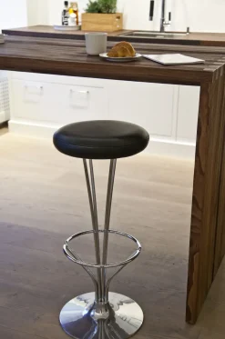 Piet Hein - Barstol - 78 cm - SORT Sæde