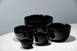 Piet Hein - Skål porcelain 18 cm - SORT