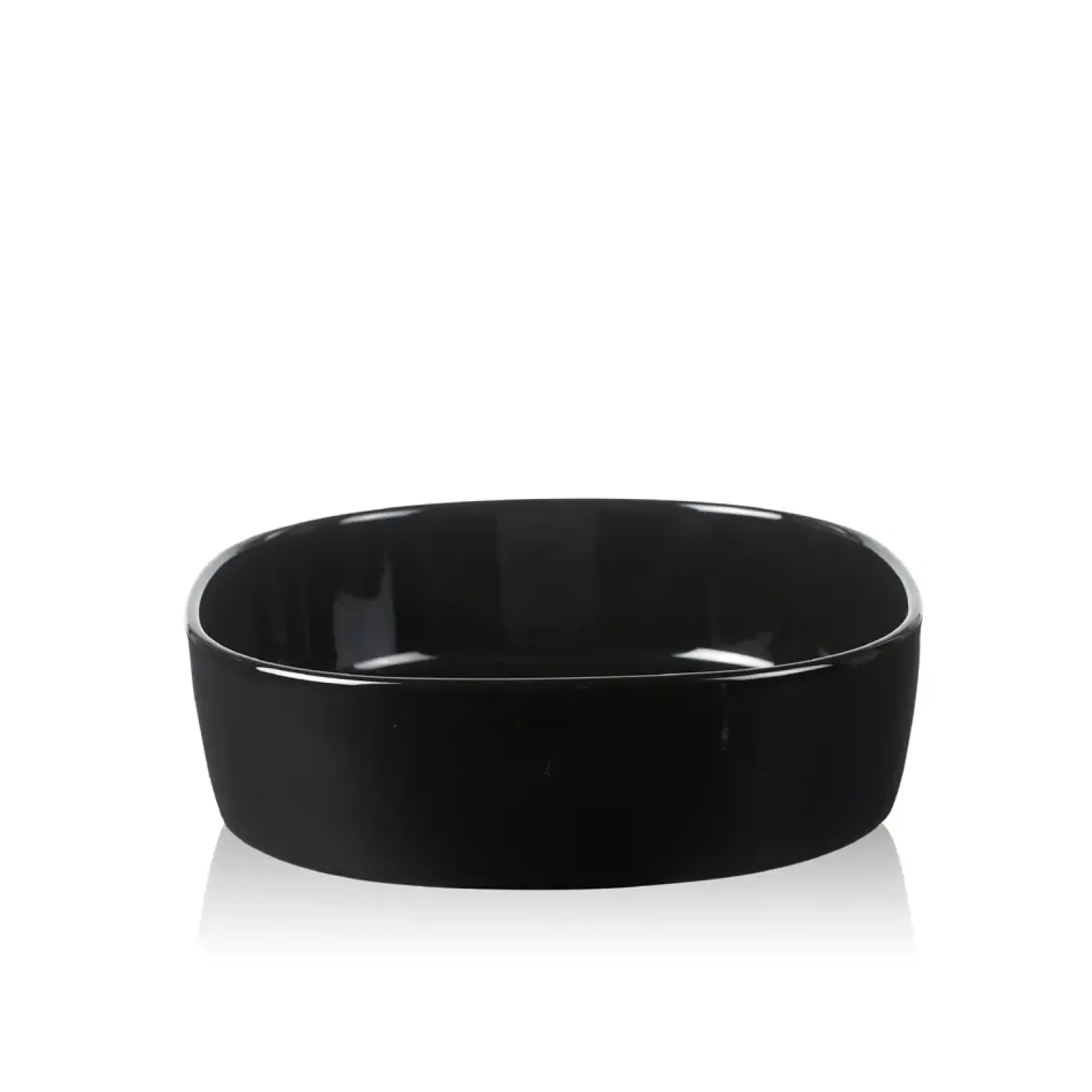Piet Hein - Supercirkulær fad porcelain 26*26*7 cm HØJ/Sort
