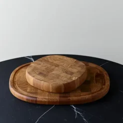 Piet Hein - Superellipse skærebrædt 350*280*30 mm i teak