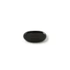 Piet Hein - Superellipse tallerken flad 16*19 - SORT - med plateau