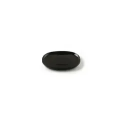 Piet Hein - Superellipse tallerken flad 16*19 - SORT - med plateau