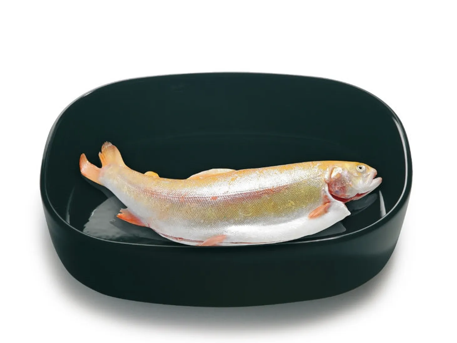 Piet Hein - Superellipsefad porcelain 23*30*7 cm HØJ/Sort