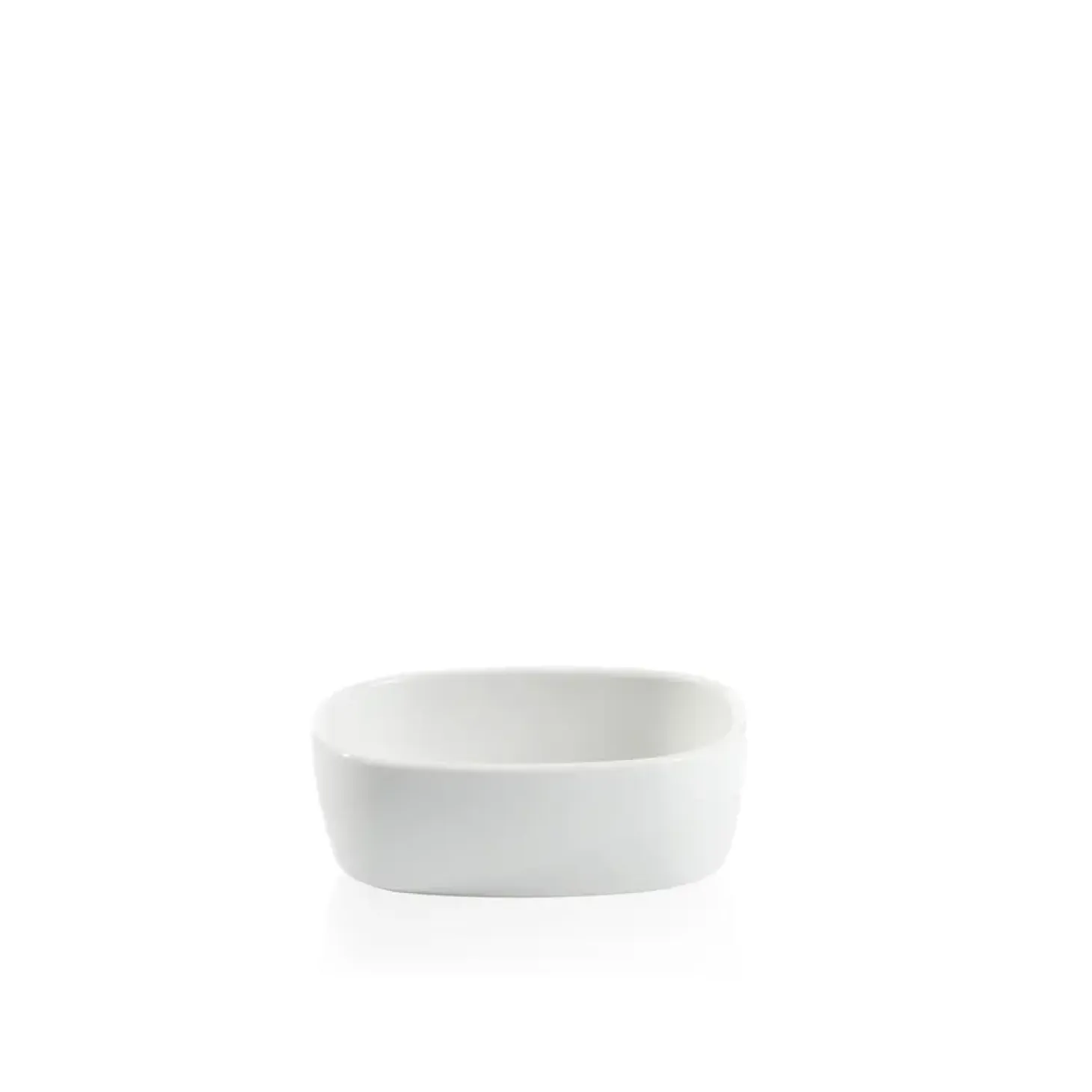 Piet Hein - Superellipsefad porcelain 11*15*5 cm - HVID HØJ