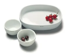 Piet Hein - Superellipsefad porcelain 19*25*6,5 cm - HVID HØJ
