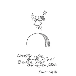 Piet Hein - Vandglas m. gruk: Undfly alle... + Fagfolk har man...