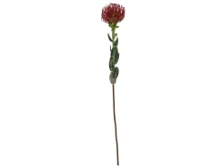 Present time - Artificial plant Protea Flower large burgundy red