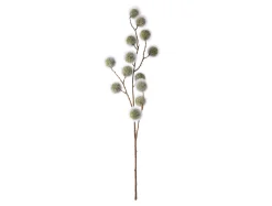 Present time - Artificial flower Poppy Berry soft green