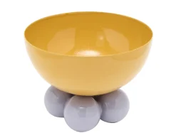 Present time - Bowl Double Funky medium bright yellow w. soft purple