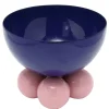 Present time - Bowl Double Funky medium cobalt blue w. soft pink