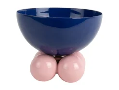 Present time - Bowl Double Funky medium cobalt blue w. soft pink