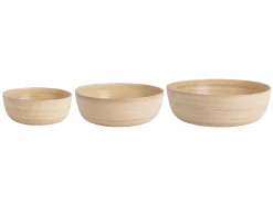 Present time - Bowl set Puro Round bamboo natural