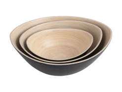 Present time - Bowl set Puro Oval bamboo black
