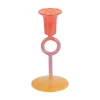 Present time - Candle holder Anillo Vivo small multi colour bright red