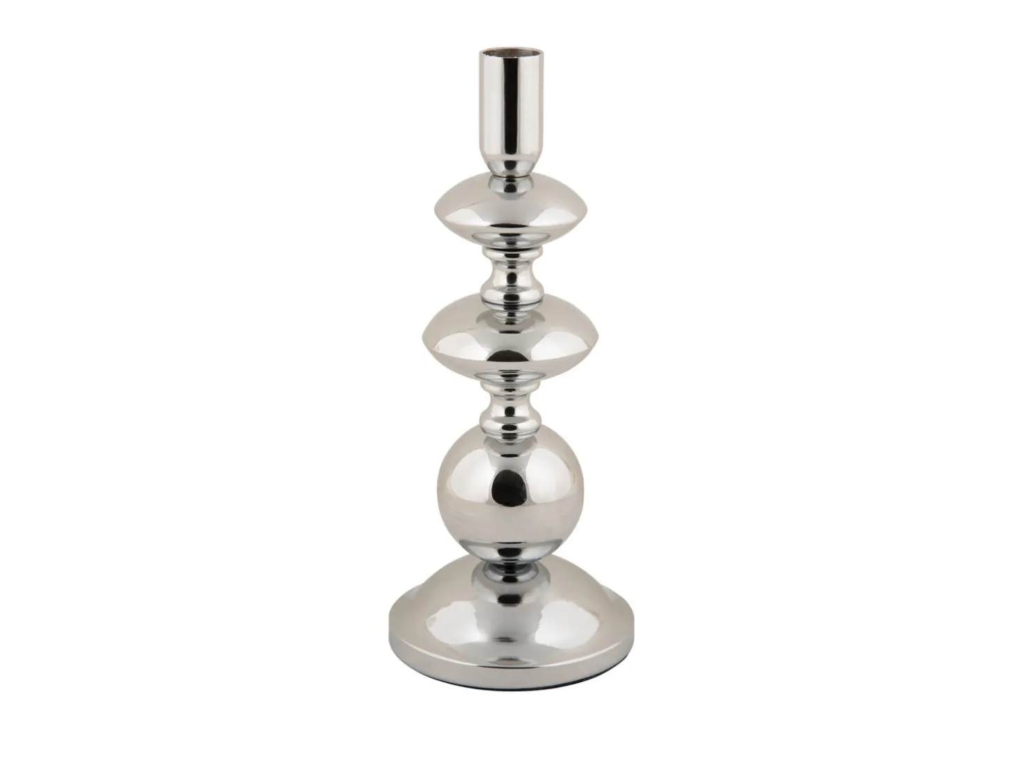 Present time - Candle holder Dazzle large chrome plated