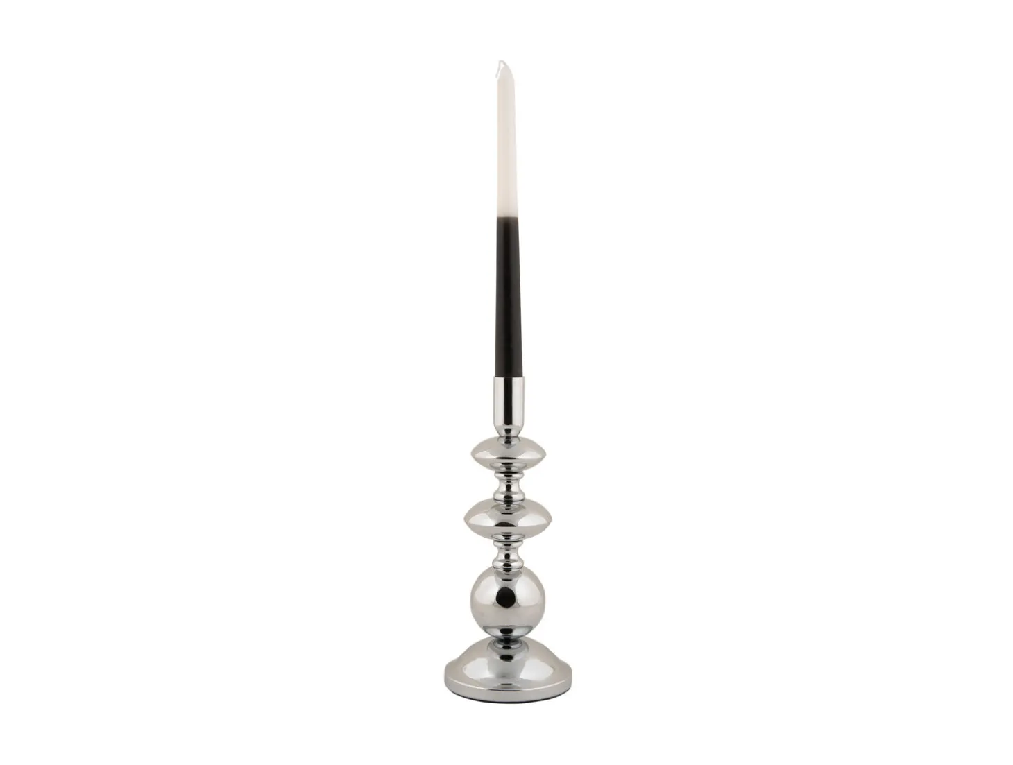 Present time - Candle holder Dazzle large chrome plated