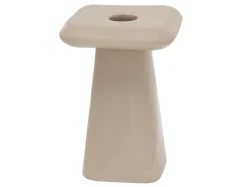 Present time - Candle holder Roca medium warm grey