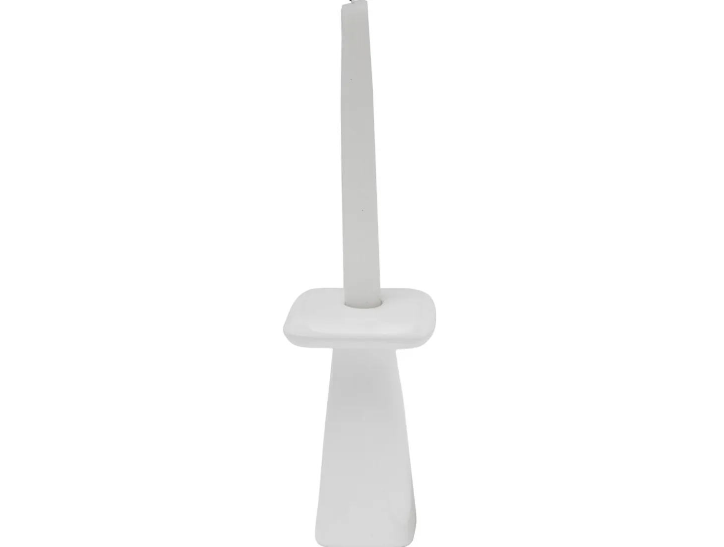 Present time - Candle holder Roca large white