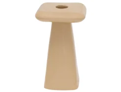 Present time - Candle holder Roca large soft brown