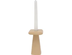 Present time - Candle holder Roca large soft brown