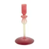 Present time - Candle holder Duo Colores small warm purple w. soft green