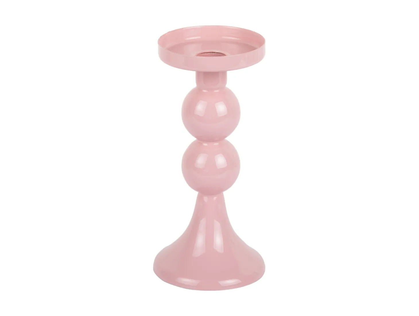 Present time - Candle holder Funky medium soft pink