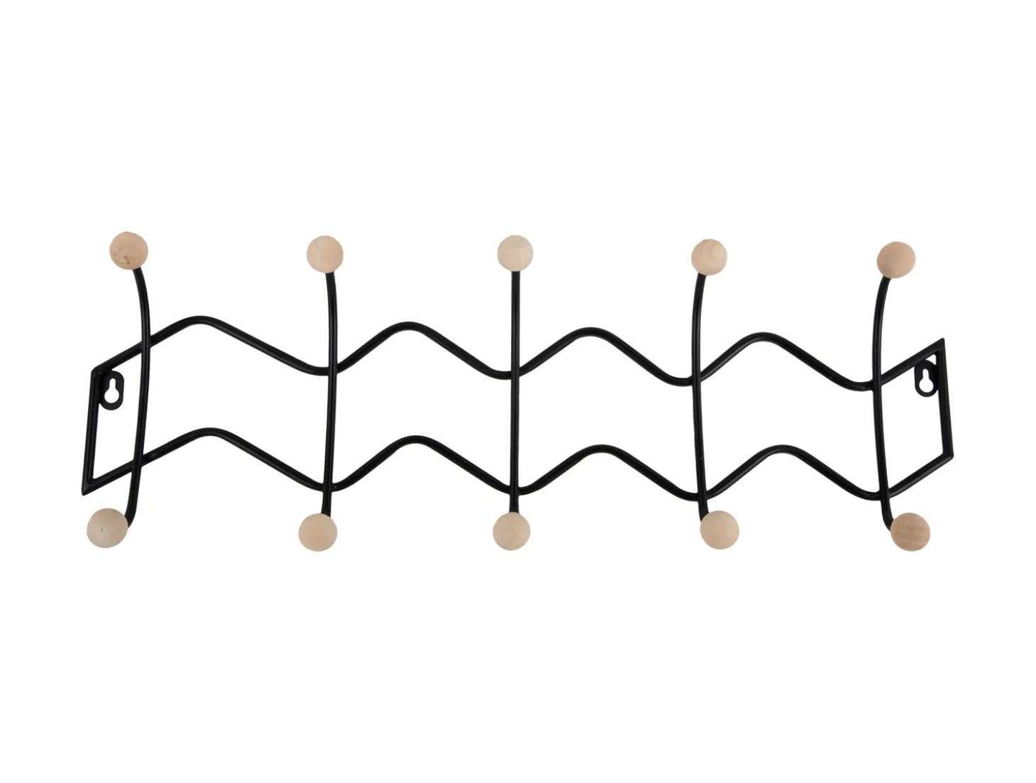 Present time - Coat rack Double Zig Zag black