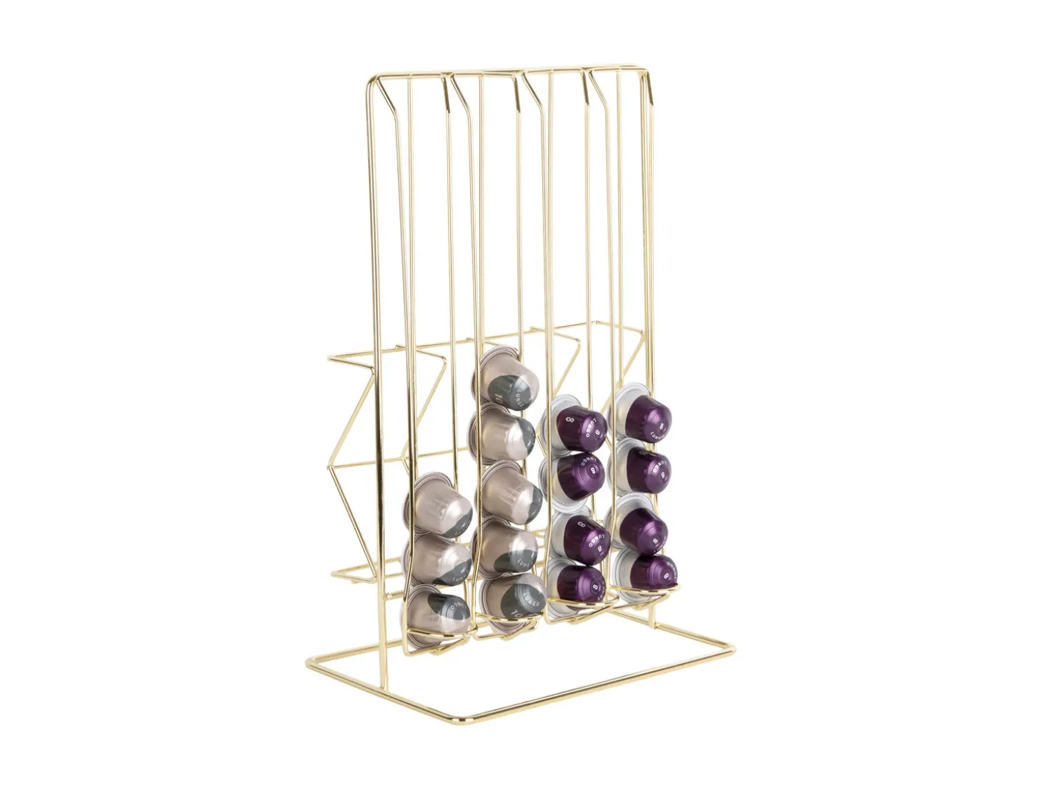 Present time - Coffee cup holder Wired metal gold plated