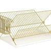 Present time - Dish rack Classic gold plated