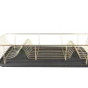 Present time - Dish rack Linea gold plated w. matt black tray