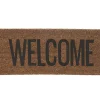 Present time - Doormat Welcome black coir