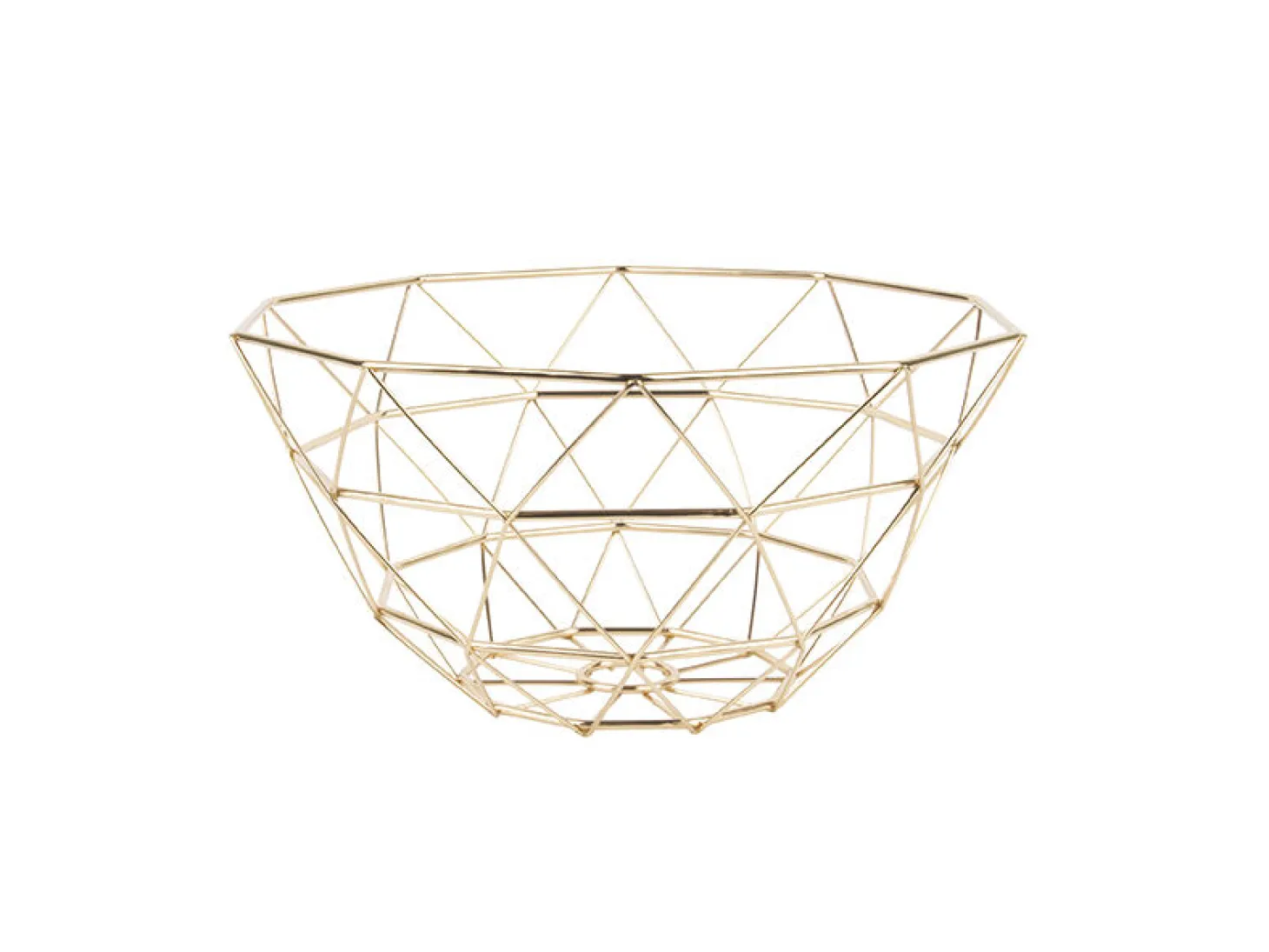 Present time - Fruit Basket Diamond Cut iron gold plated
