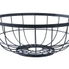 Present time - Fruit basket Open Grid metal black